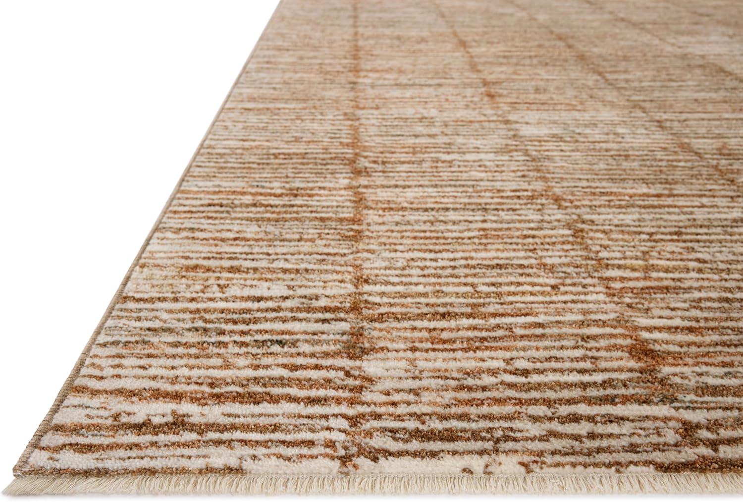 image:imageLoloi Nellie Collection NEL03 StoneTaupe 710 x 102 Area RugTerracotta Ivory