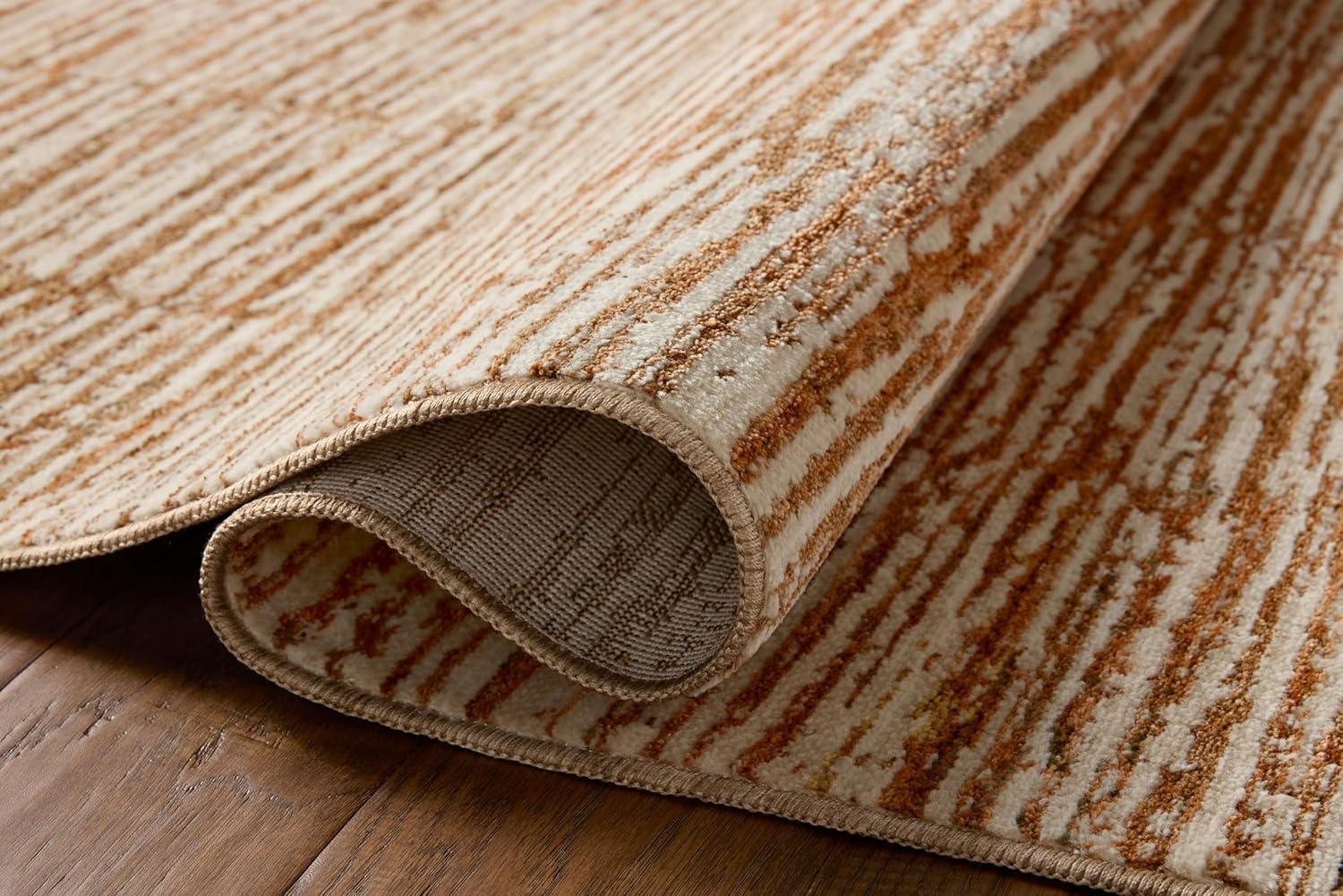 image:imageLoloi Nellie Collection NEL03 StoneTaupe 710 x 102 Area RugTerracotta Ivory