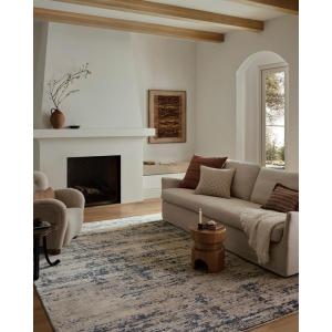 Loloi Nellie Collection NEL-03 Stone/Taupe 7′-10″ x 10′-2″ Area Rug(Dove / Blue)