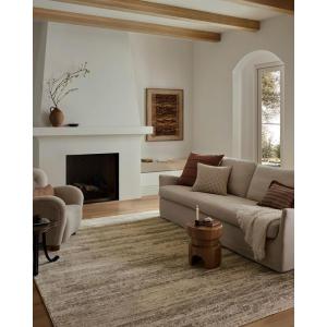 Loloi Nellie Collection NEL-03 Stone/Taupe 7′-10″ x 10′-2″ Area Rug(Ivory / Pebble)