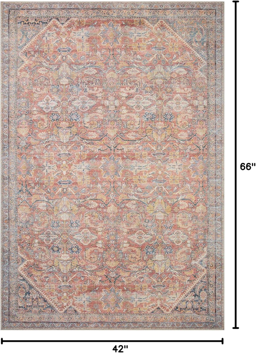 image:imageLoloi Adrian Collection ADR06 OceanClay 86 x 116 19 Thick Area RugRust Denim