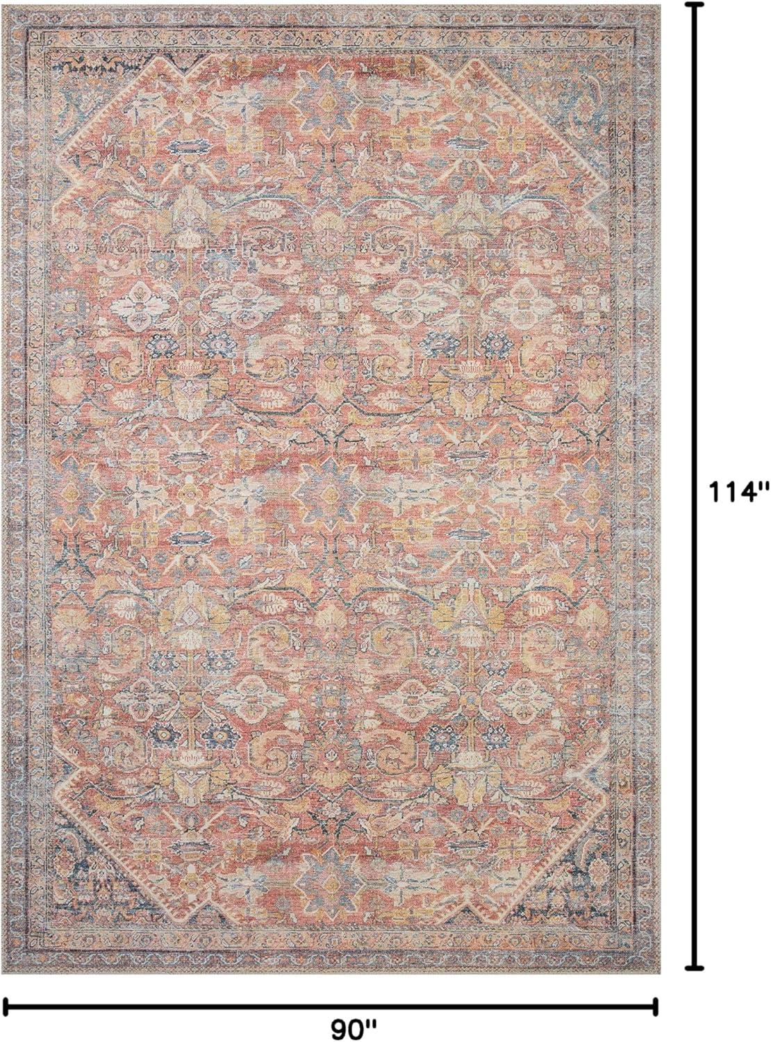 image:imageLoloi Adrian Collection ADR06 OceanClay 86 x 116 19 Thick Area RugRust Denim