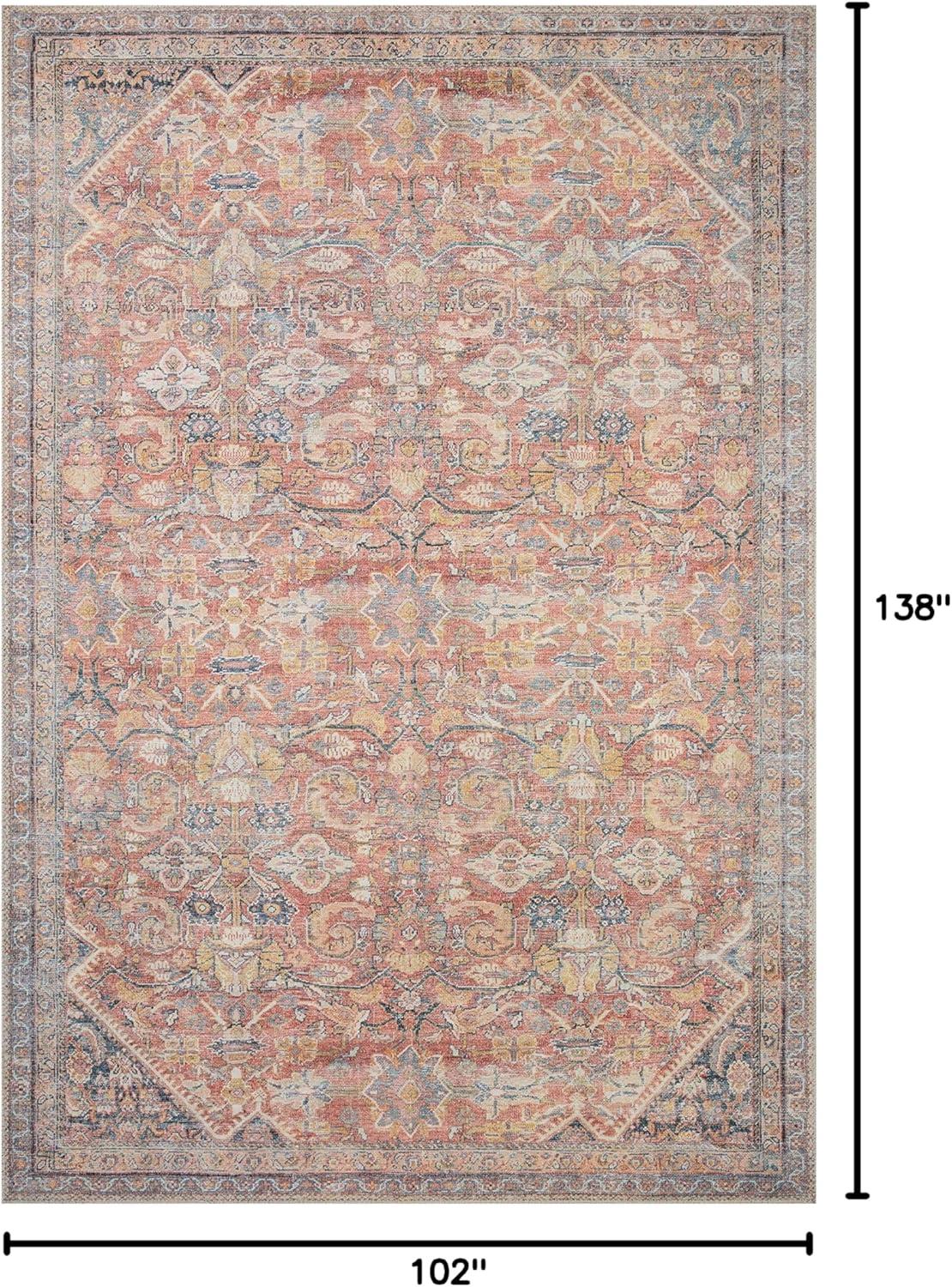 image:imageLoloi Adrian Collection ADR06 OceanClay 86 x 116 19 Thick Area RugRust Denim