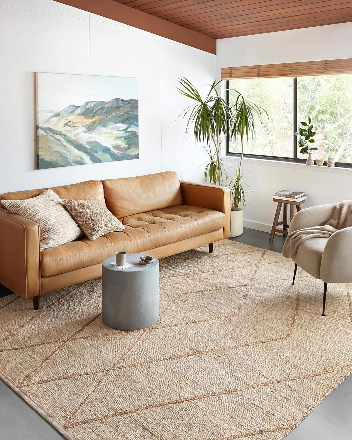 image:imageLoloi Bodhi Collection BOD01 IvoryNatural 50 x 76 Area RugIvory Brown