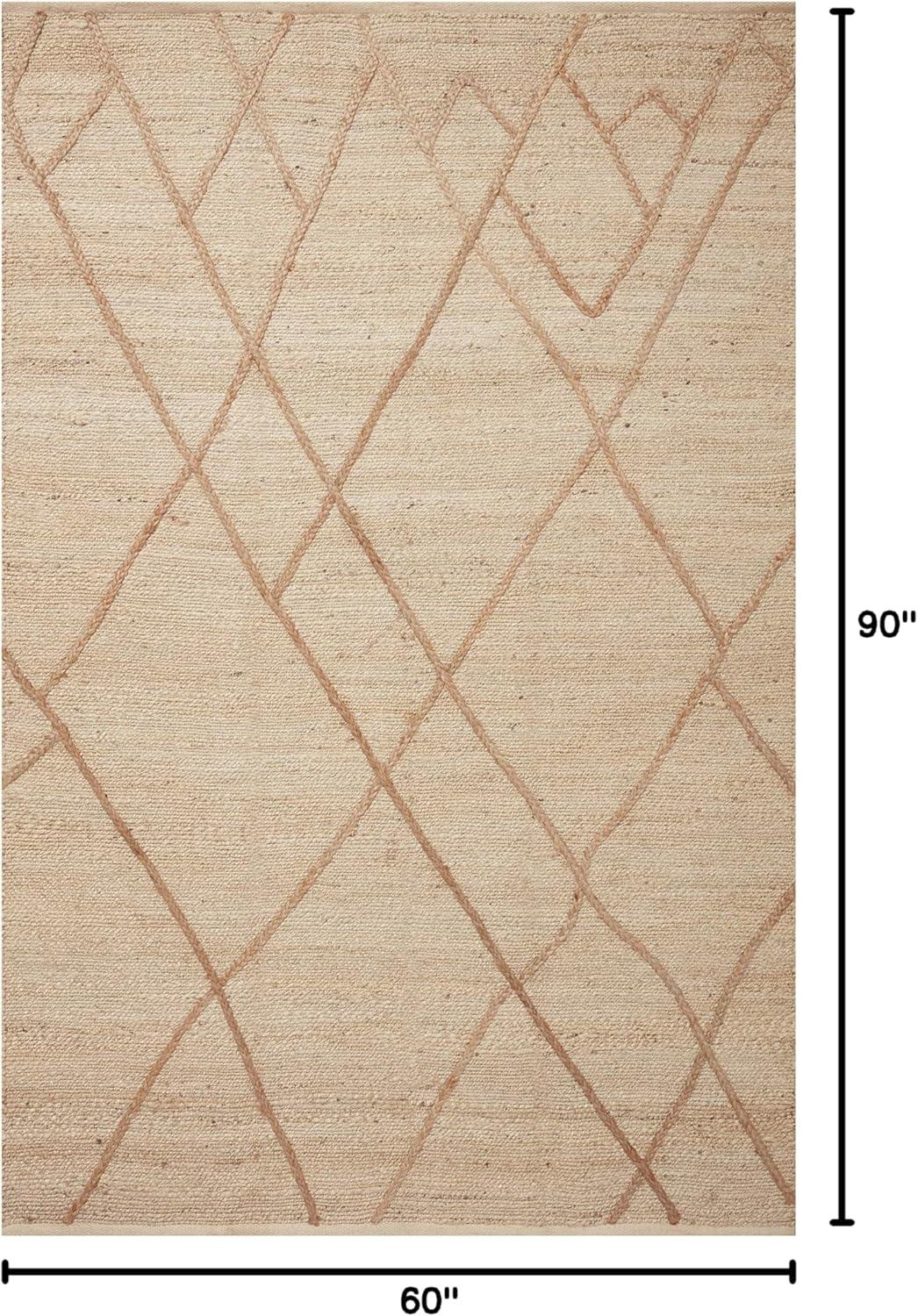 image:imageLoloi Bodhi Collection BOD01 IvoryNatural 50 x 76 Area RugIvory Natural