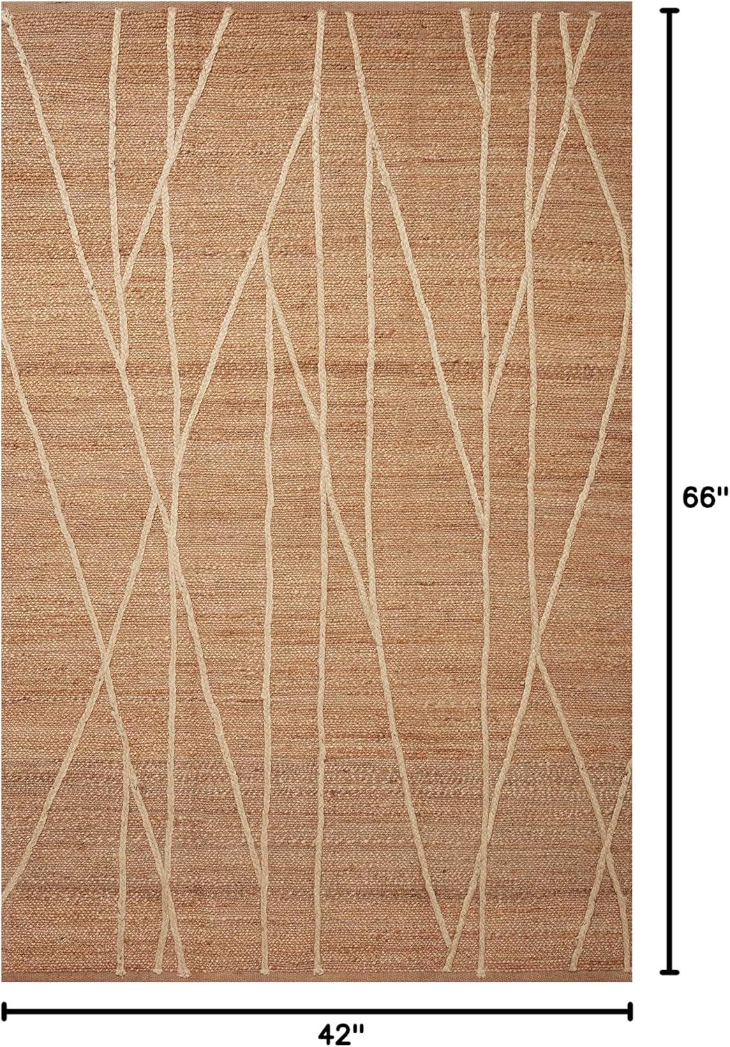 image:imageLoloi Bodhi Collection BOD01 IvoryNatural 50 x 76 Area RugNatural Ivory