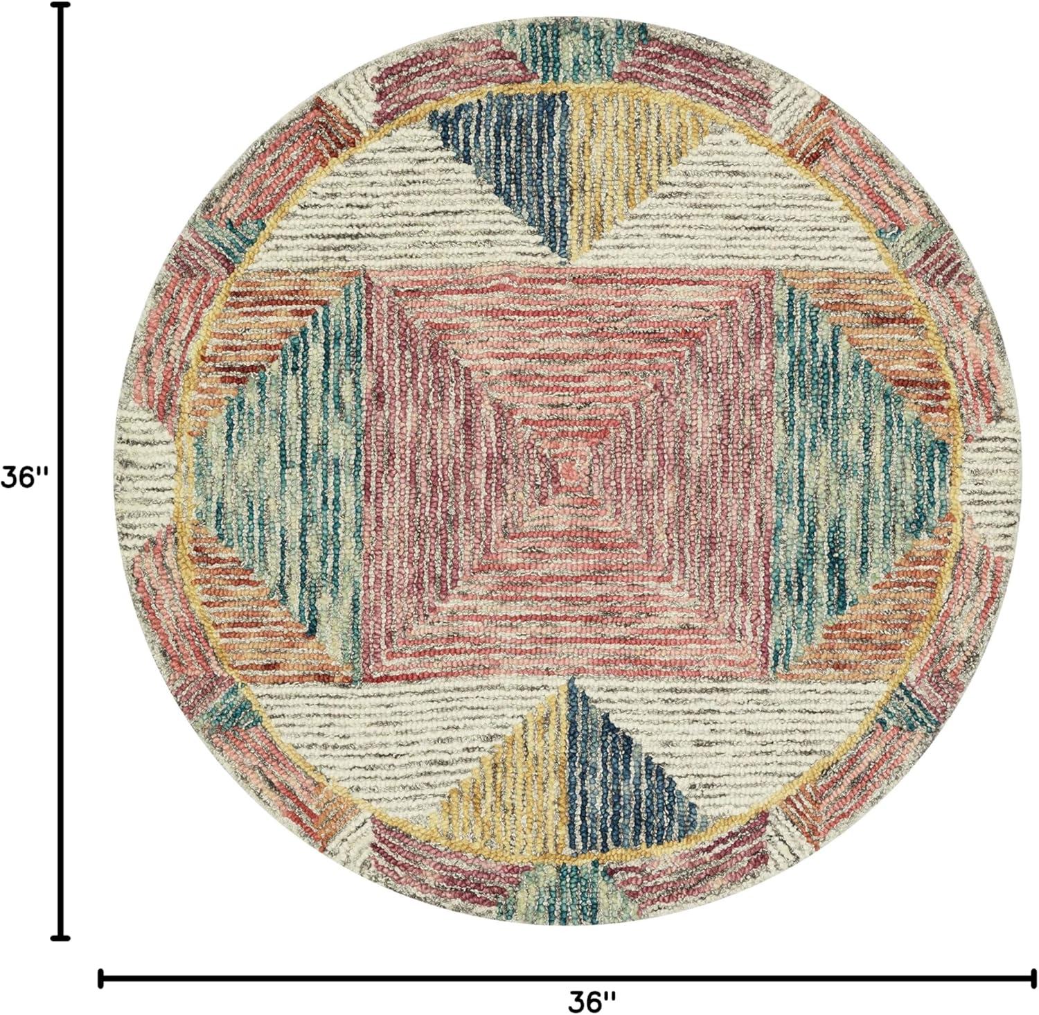 image:imageLoloi II Spectrum Collection SPE01 IvoryMulti 50 x 76 Area RugSilver Fiesta
