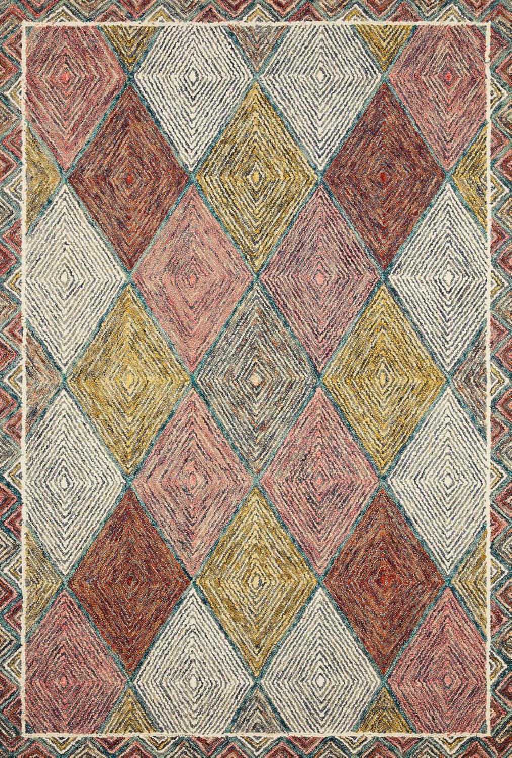 image:imageLoloi II Spectrum Collection SPE01 IvoryMulti 50 x 76 Area RugTurquoise Fiesta
