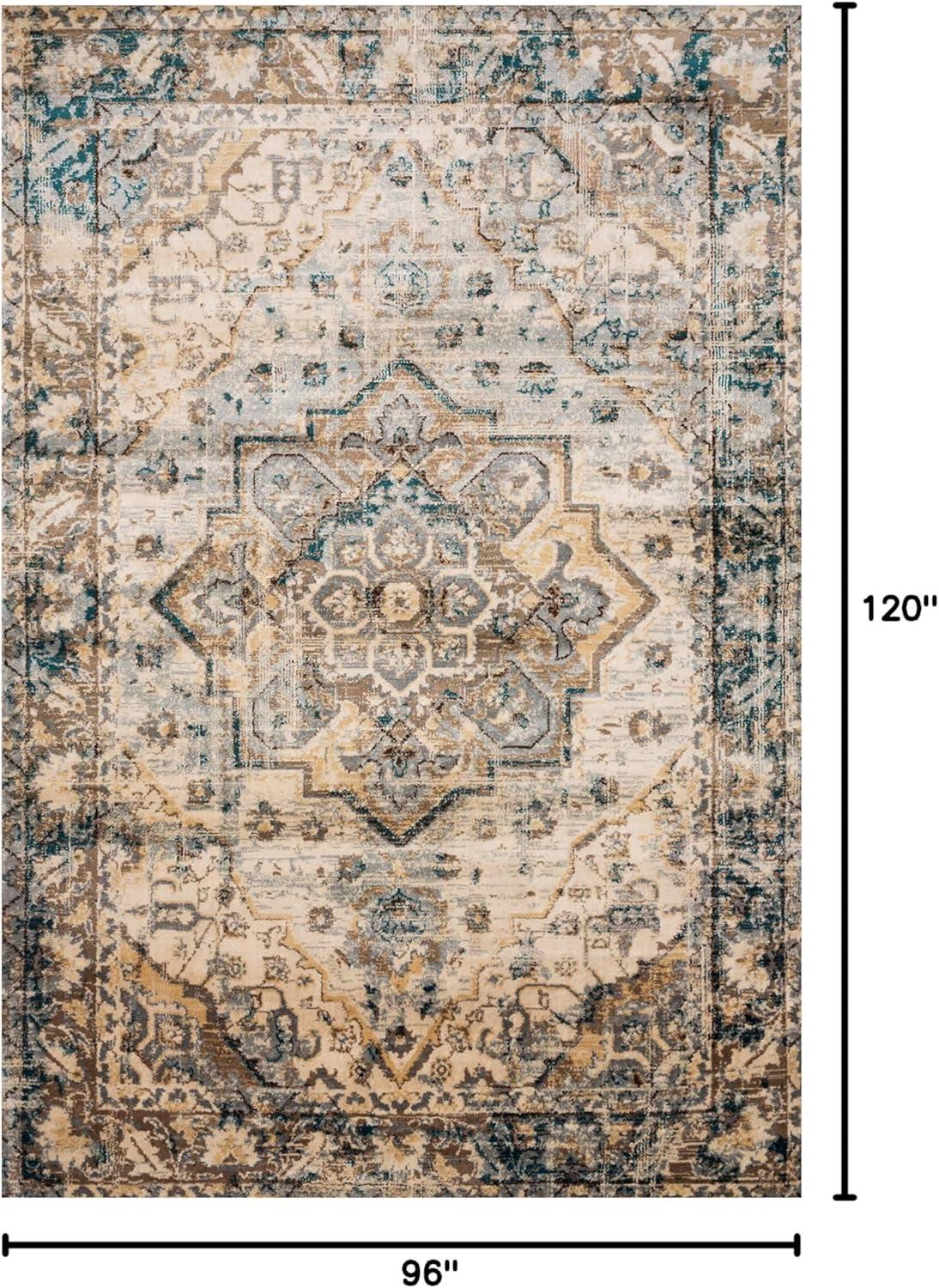 image:imageLoloi Isadora Collection ISA06 LagoonMulti 80 x 100 Area RugOatmeal Bark