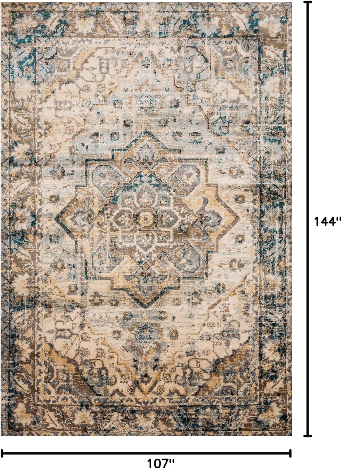 image:imageLoloi Isadora Collection ISA06 LagoonMulti 80 x 100 Area RugOatmeal Bark