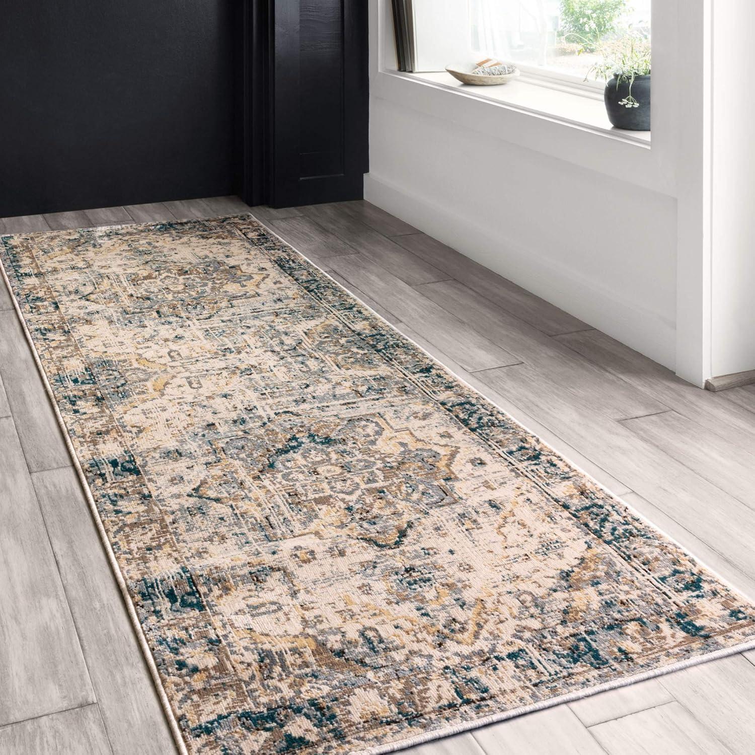 image:imageLoloi Isadora Collection ISA06 LagoonMulti 80 x 100 Area RugOatmeal Bark