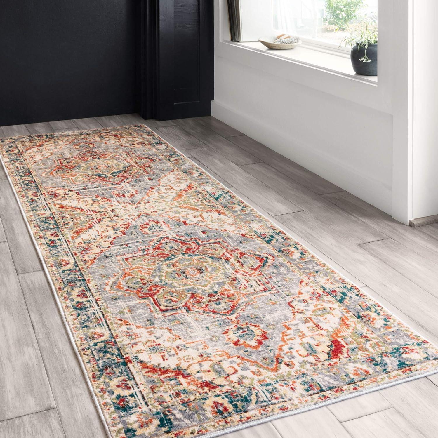image:imageLoloi Isadora Collection ISA06 LagoonMulti 80 x 100 Area RugOatmeal Multi