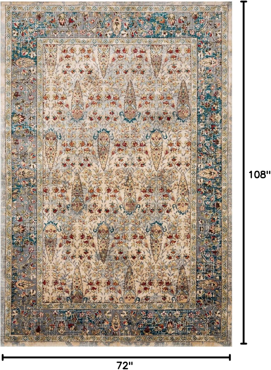 image:imageLoloi Isadora Collection ISA06 LagoonMulti 80 x 100 Area RugSand Steel