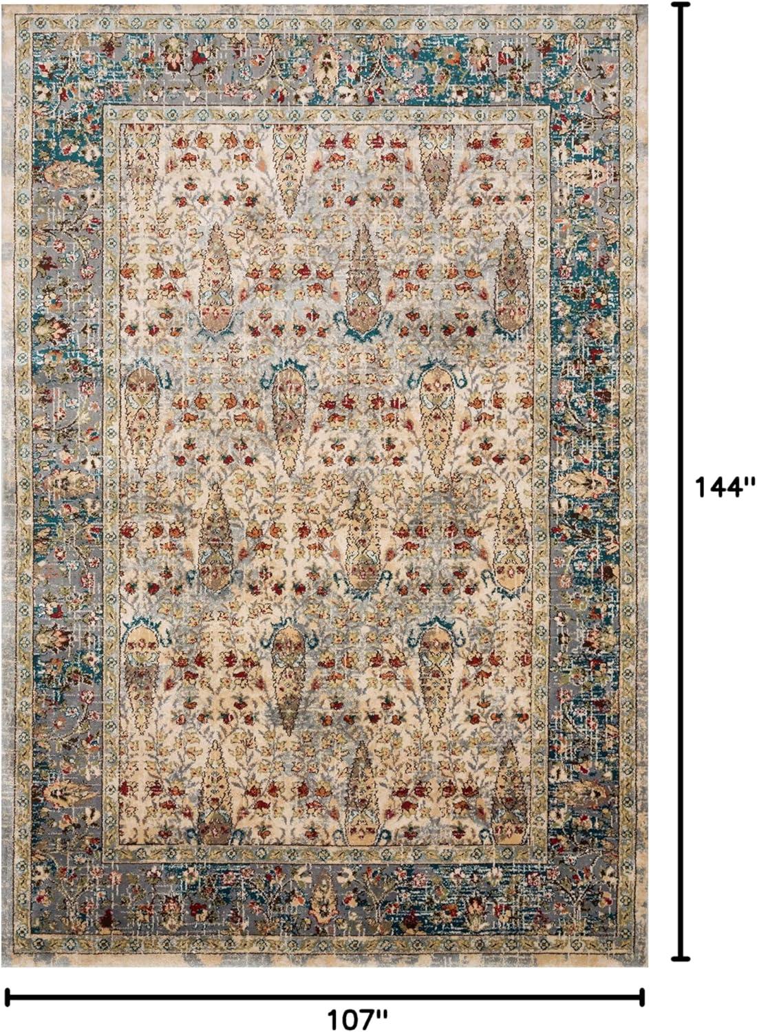 image:imageLoloi Isadora Collection ISA06 LagoonMulti 80 x 100 Area RugSand Steel