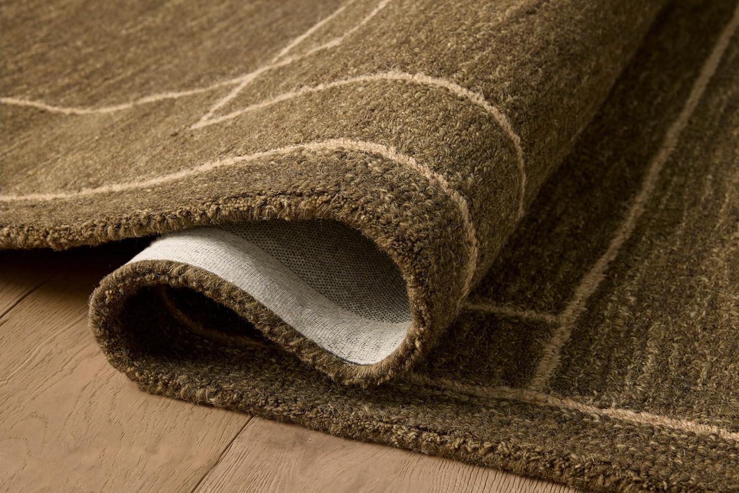 image:imageLoloi Jeremiah Brent Barrow Collection BAR05 IvoryTaupe 79 x 99 Area RugOlive Natural