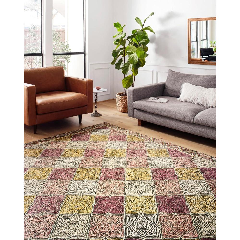 image:imageLoloi II Spectrum Collection SPE01 IvoryMulti 50 x 76 Area RugCharcoal  Multi