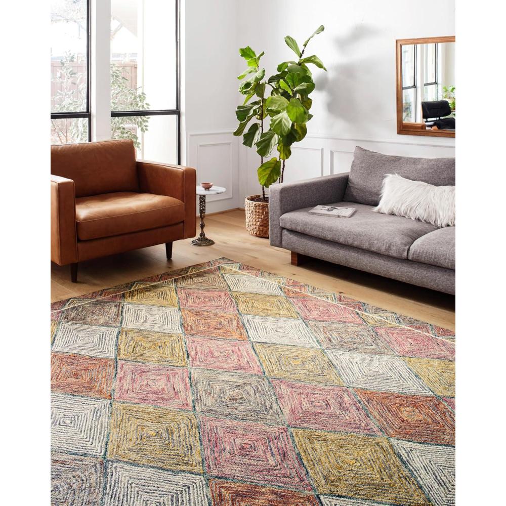 image:imageLoloi II Spectrum Collection SPE01 IvoryMulti 50 x 76 Area RugTurquoise Fiesta