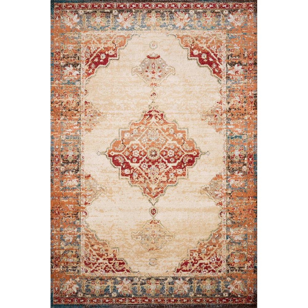 image:imageLoloi Isadora Collection ISA06 LagoonMulti 80 x 100 Area RugAnt Ivory Sunset