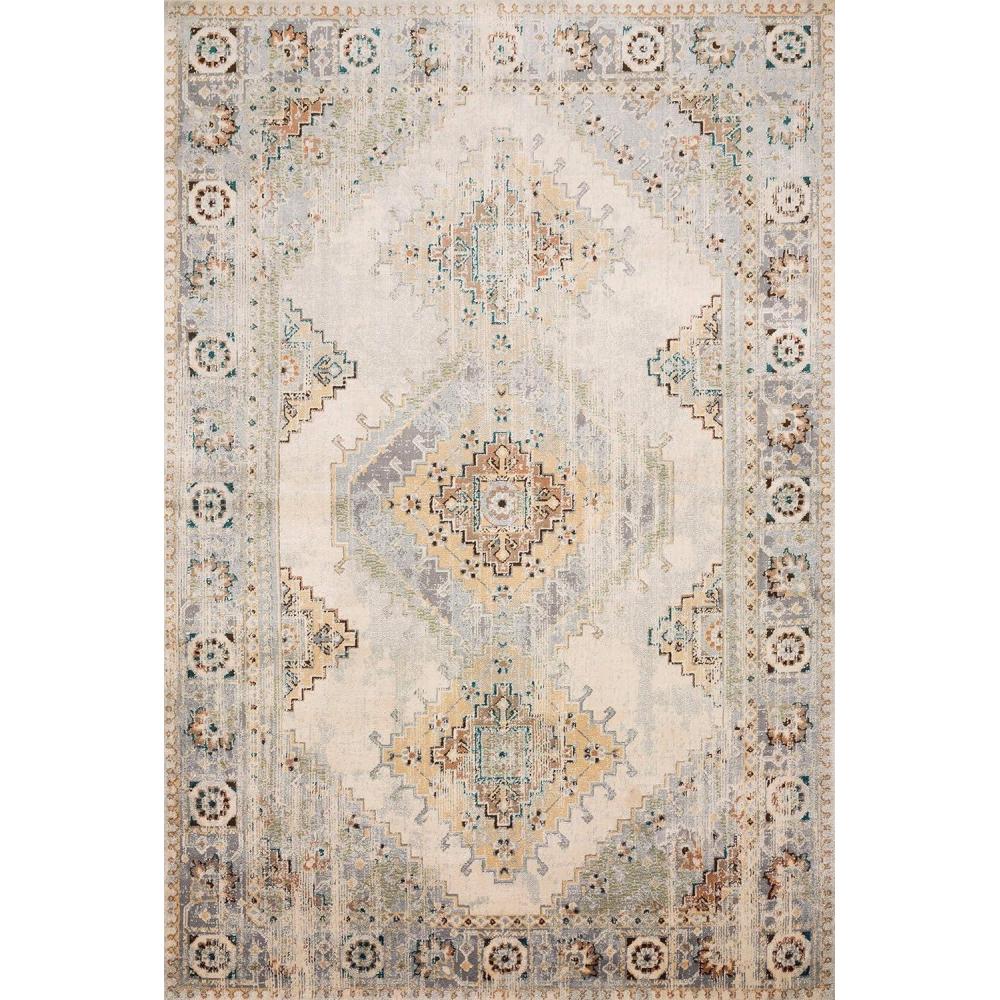 image:imageLoloi Isadora Collection ISA06 LagoonMulti 80 x 100 Area RugOatmeal Silver