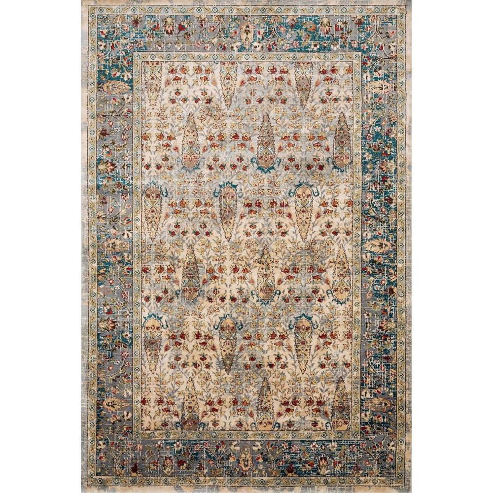 image:imageLoloi Isadora Collection ISA06 LagoonMulti 80 x 100 Area RugSand  Steel