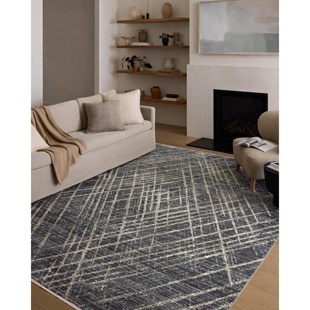 image:imageLoloi Wade Collection WAE01 SageGold 53 x 79 Area RugMidnight Beige