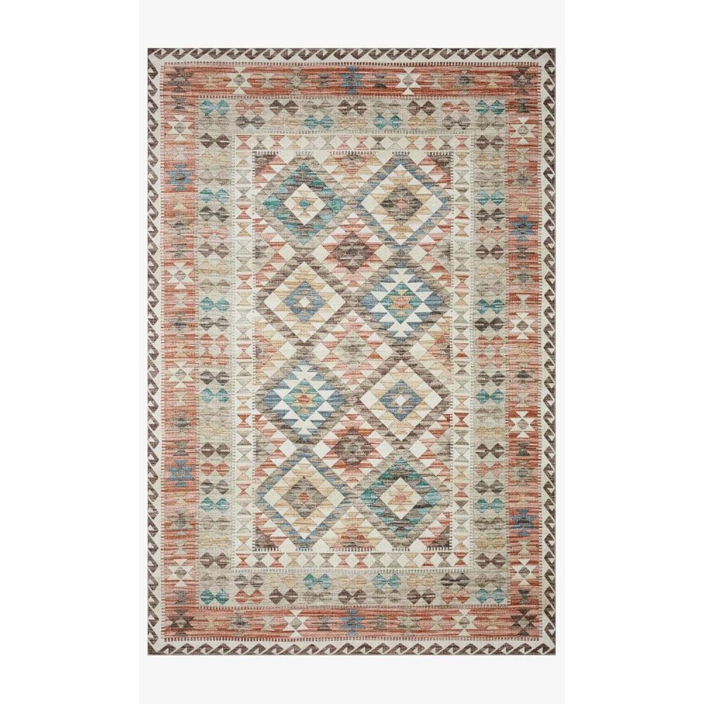 image:imageLoloi Zion Collection ZIO05 RedMulti 76 x 96 Area RugIvory Multi
