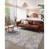 image:imageLoloi Zion Collection ZIO05 RedMulti 76 x 96 Area RugGrey  Multi