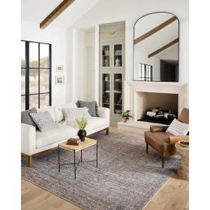 Loloi Adrian Collection ADR-06 Ocean/Clay 8′-6″ x 11′-6″, .19″ Thick Area Rug(Denim / Multi)