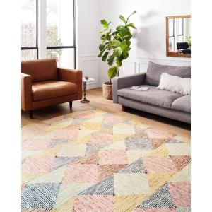 Loloi II Spectrum Collection SPE-01 Ivory/Multi 5′-0″ x 7′-6″ Area Rug(Ivory / Multi)