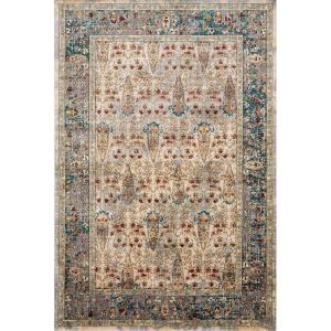Loloi Isadora Collection ISA-06 Lagoon/Multi 8′-0″ x 10′-0″ Area Rug(Sand / Steel)