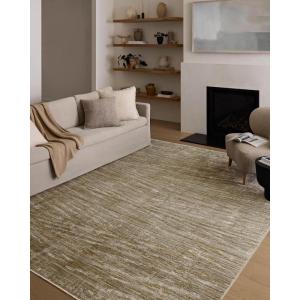 Loloi Wade Collection WAE-01 Sage/Gold 5′-3″ x 7′-9″ Area Rug(Sage / Gold)