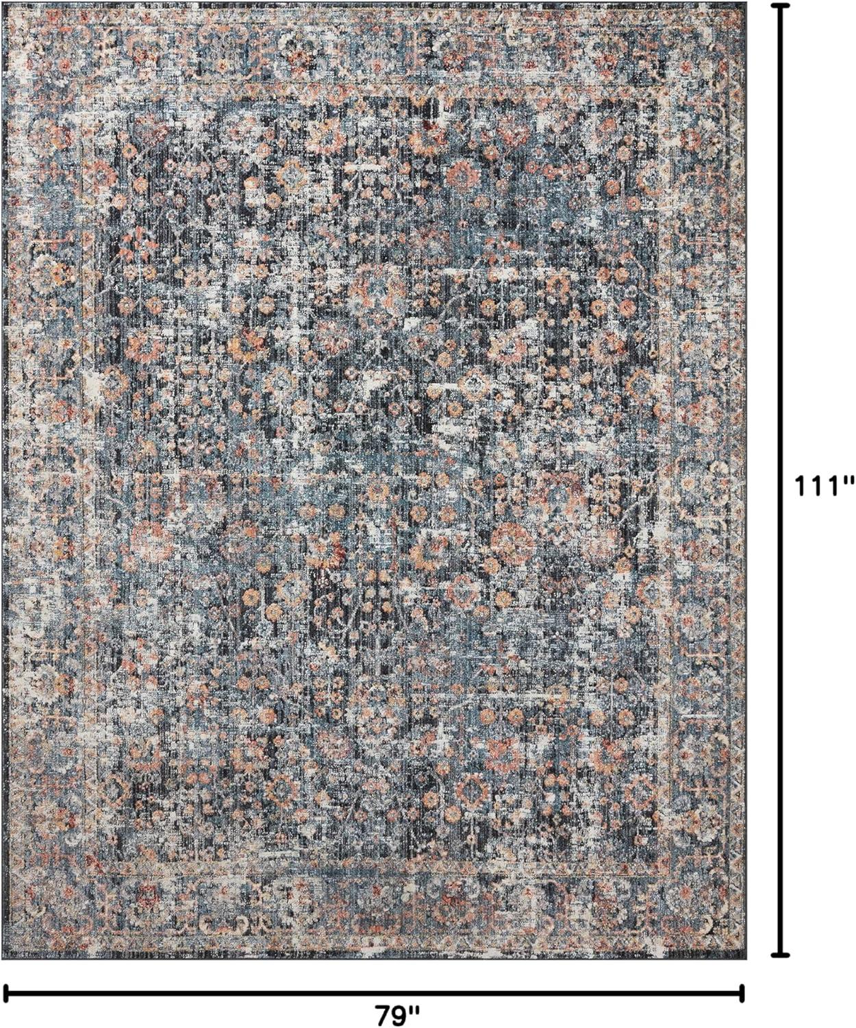 image:imageLoloi Cassandra Collection CSN02 CharcoalGold 93 x 13 Area RugBlue Multi