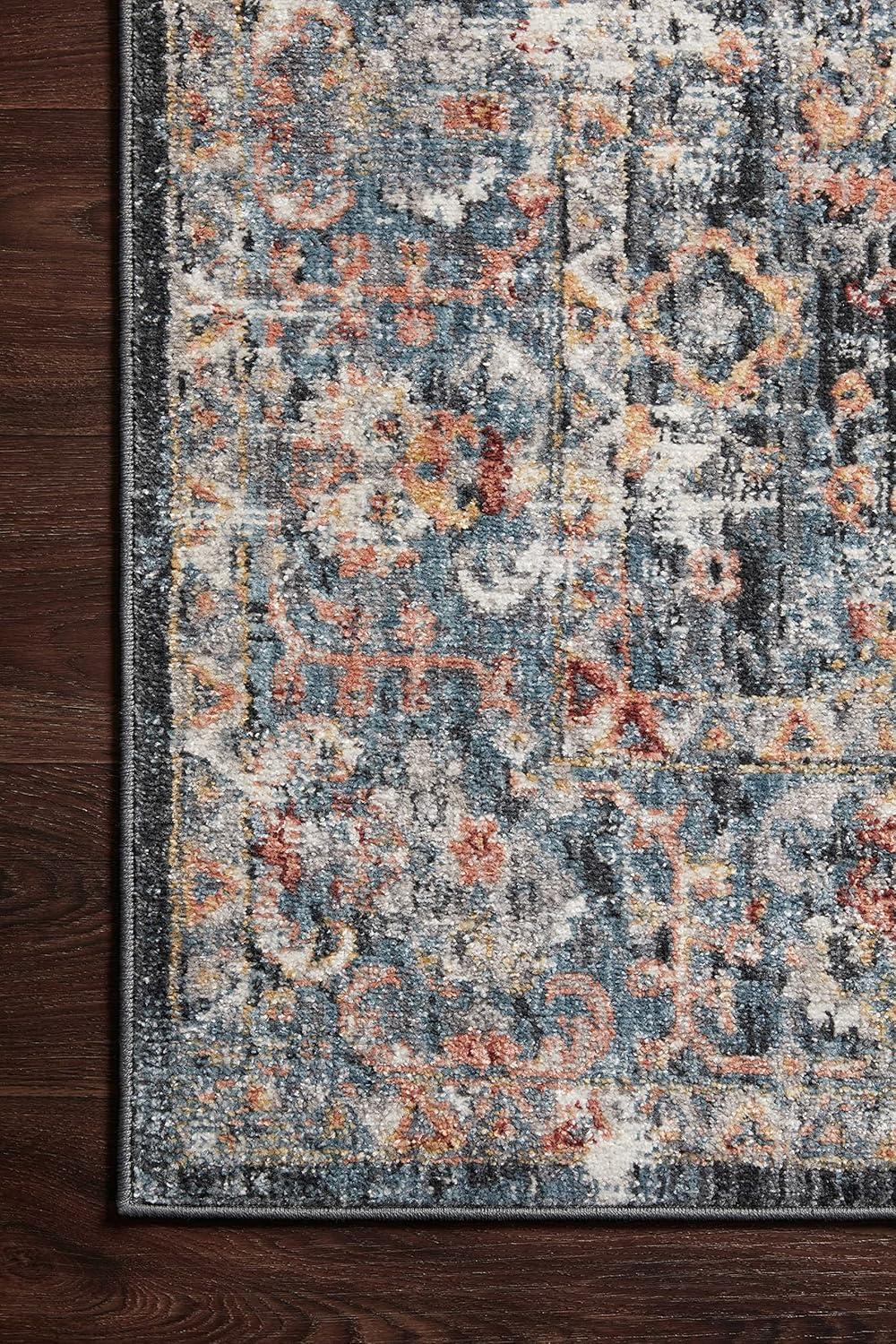 image:imageLoloi Cassandra Collection CSN02 CharcoalGold 93 x 13 Area RugBlue Multi