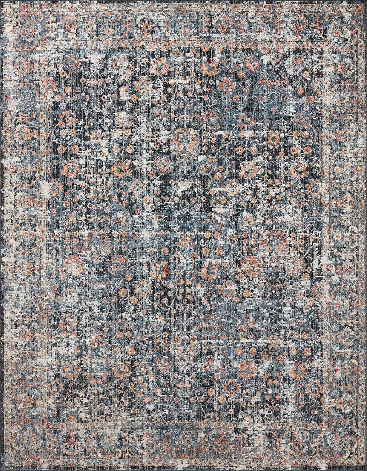 image:imageLoloi Cassandra Collection CSN02 CharcoalGold 93 x 13 Area RugBlue Multi