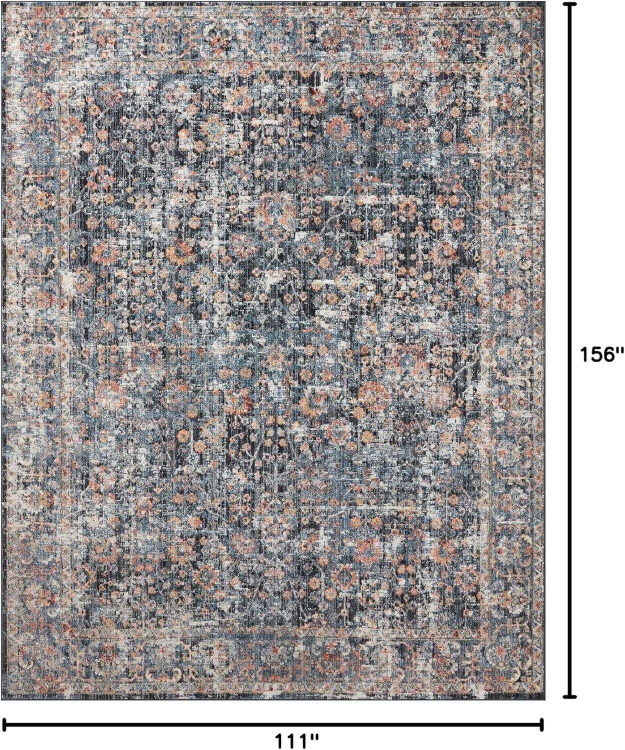 image:imageLoloi Cassandra Collection CSN02 CharcoalGold 93 x 13 Area RugBlue Multi