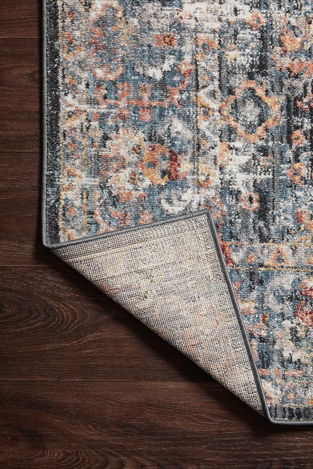 image:imageLoloi Cassandra Collection CSN02 CharcoalGold 93 x 13 Area RugBlue Multi