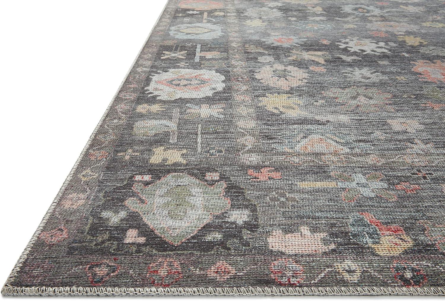 image:imageLoloi Elysium Collection ELY02 GraphiteMulti 76 x 96 Area RugCharcoal Multi
