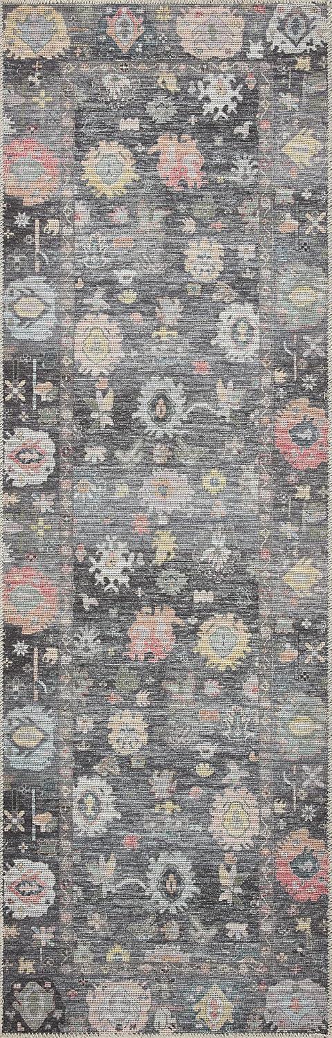 image:imageLoloi Elysium Collection ELY02 GraphiteMulti 76 x 96 Area RugCharcoal Multi