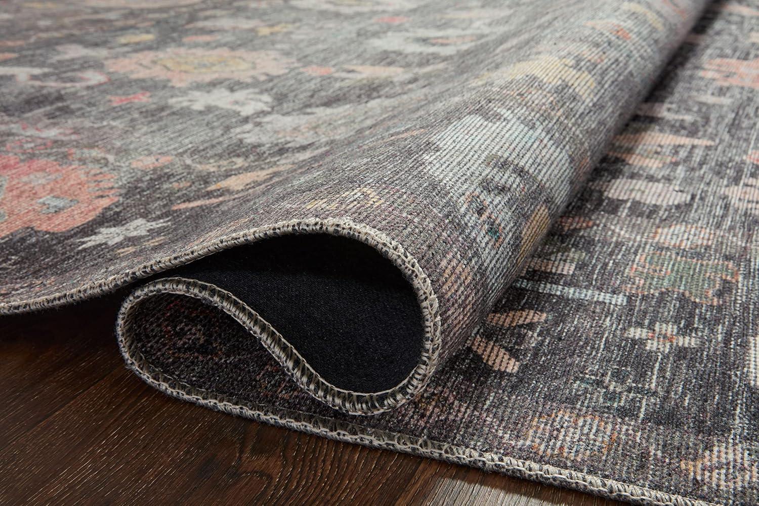 image:imageLoloi Elysium Collection ELY02 GraphiteMulti 76 x 96 Area RugCharcoal Multi