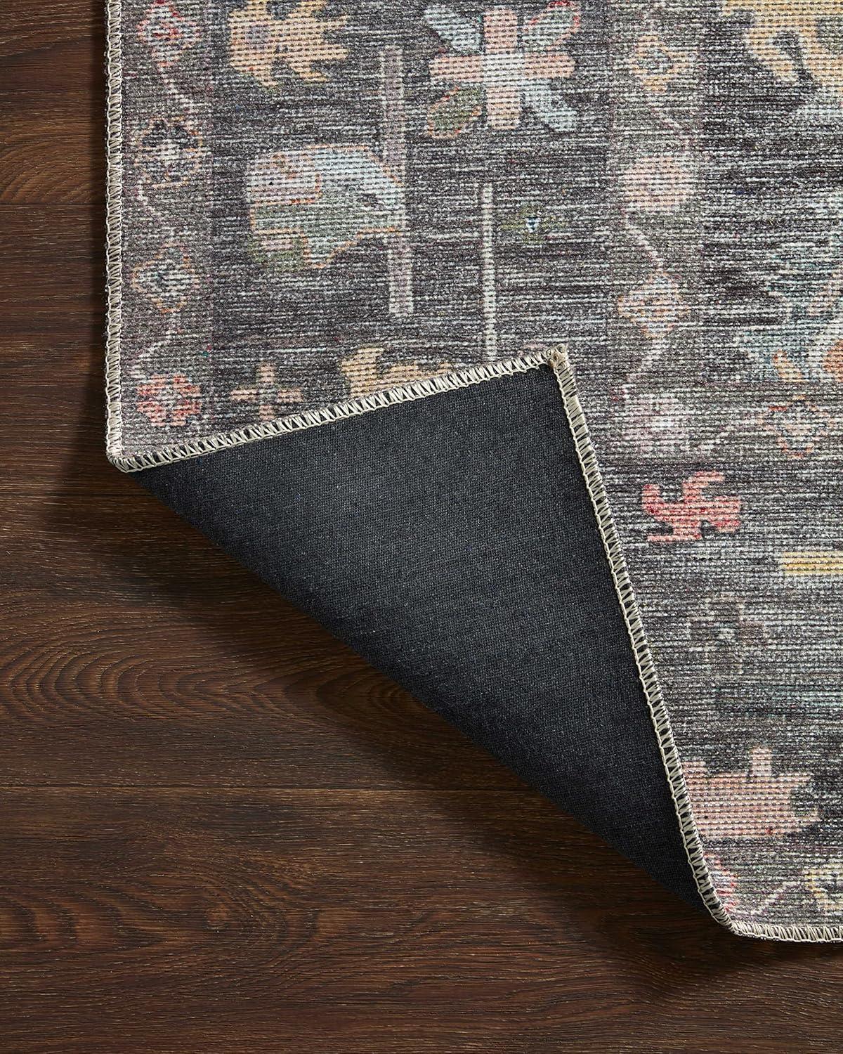 image:imageLoloi Elysium Collection ELY02 GraphiteMulti 76 x 96 Area RugCharcoal Multi
