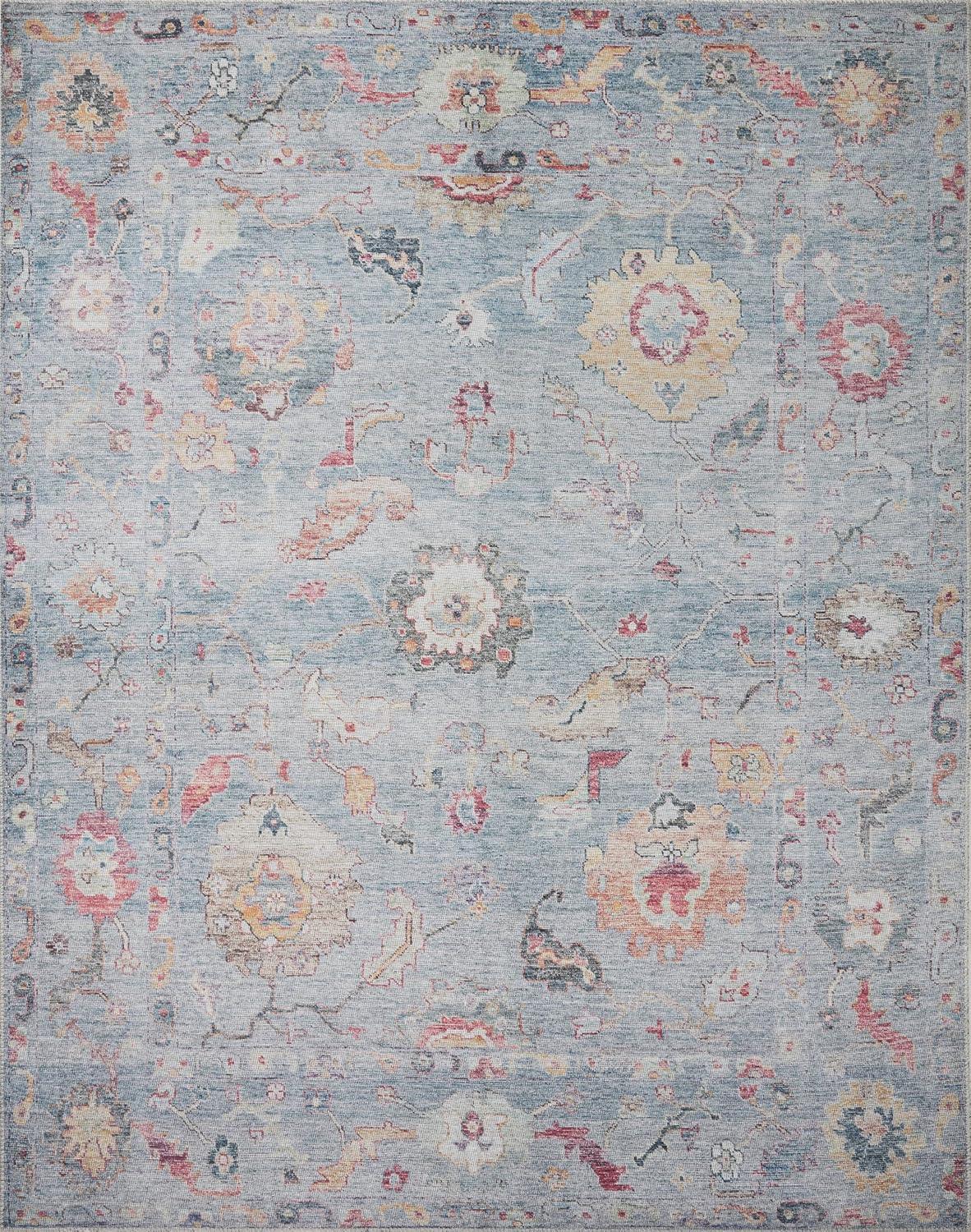 image:imageLoloi Elysium Collection ELY02 GraphiteMulti 76 x 96 Area RugDenim Multi