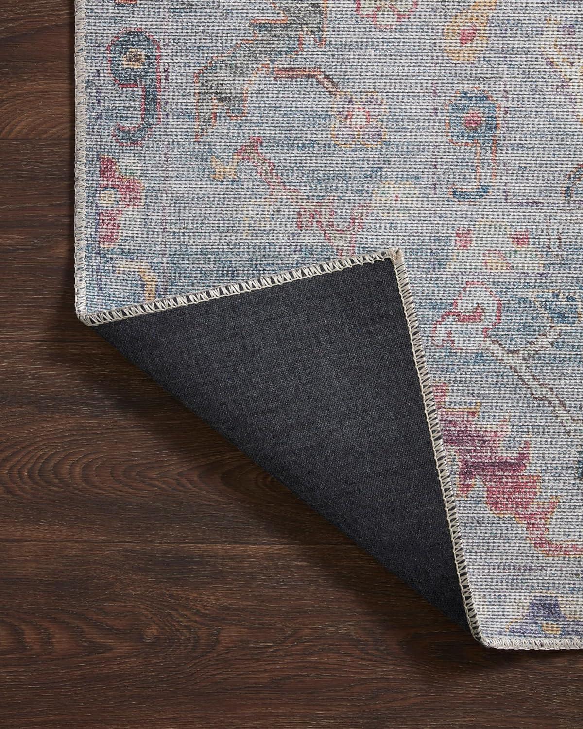 image:imageLoloi Elysium Collection ELY02 GraphiteMulti 76 x 96 Area RugDenim Multi