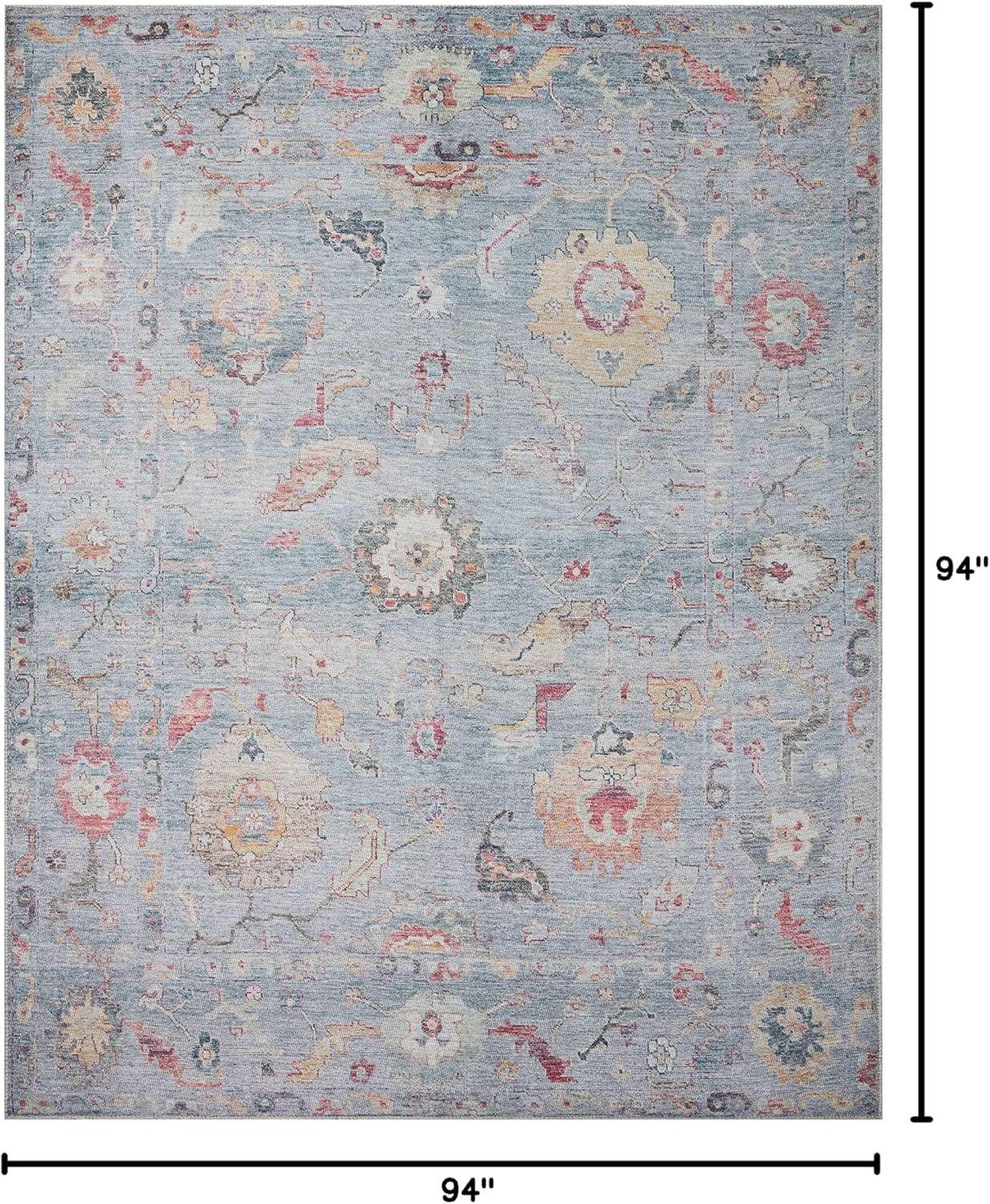 image:imageLoloi Elysium Collection ELY02 GraphiteMulti 76 x 96 Area RugDenim Multi