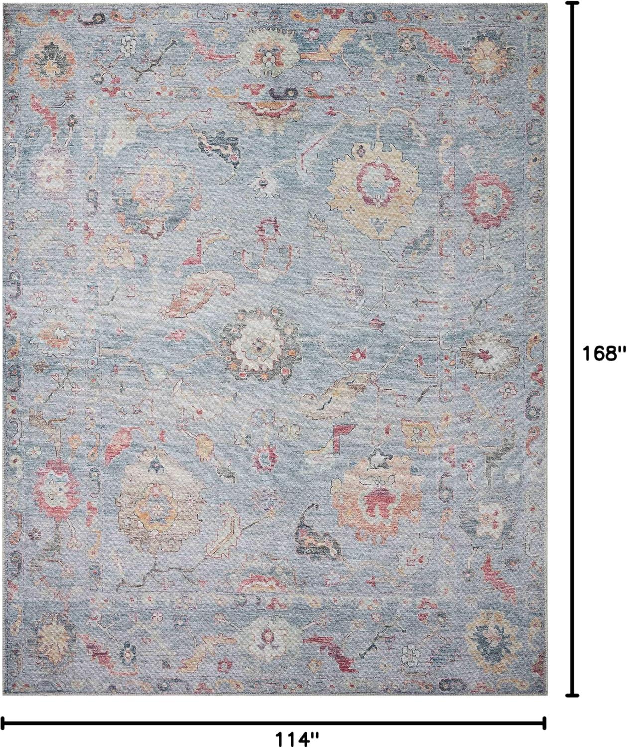 image:imageLoloi Elysium Collection ELY02 GraphiteMulti 76 x 96 Area RugDenim Multi