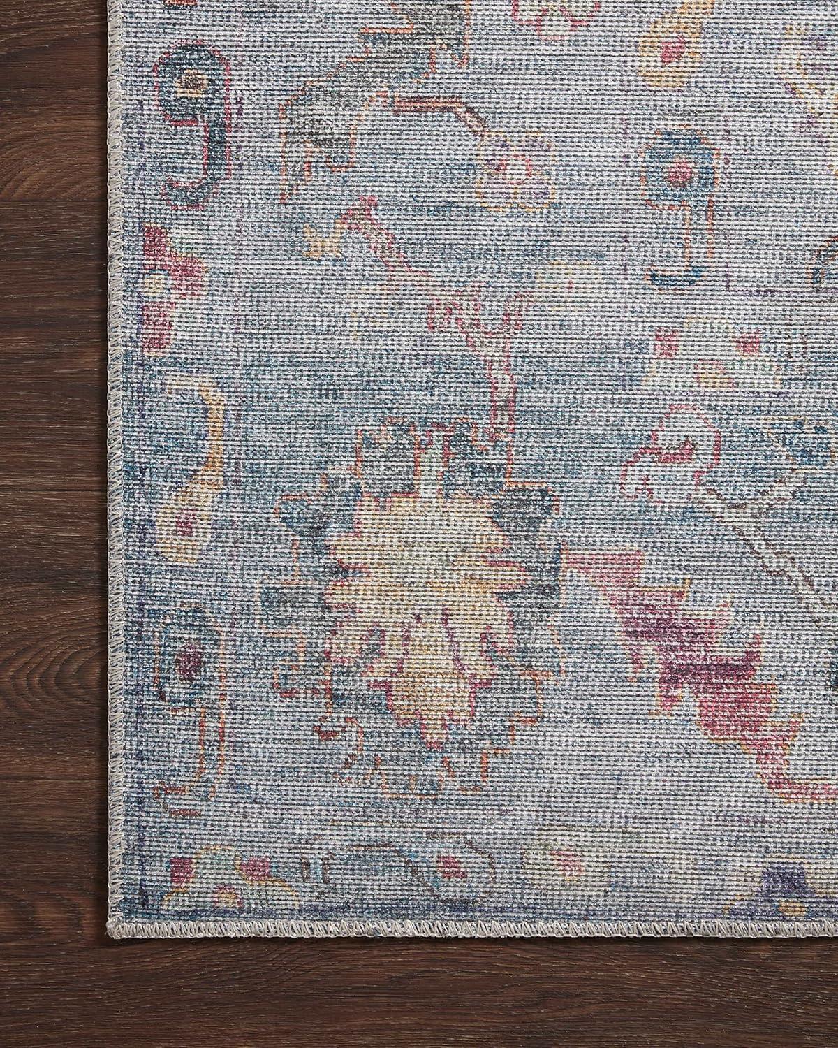 image:imageLoloi Elysium Collection ELY02 GraphiteMulti 76 x 96 Area RugDenim Multi
