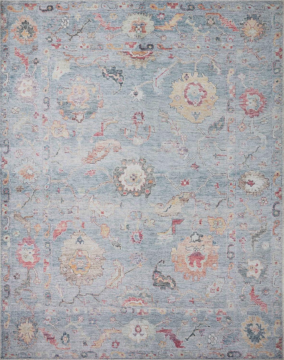 image:imageLoloi Elysium Collection ELY02 GraphiteMulti 76 x 96 Area RugDenim Multi