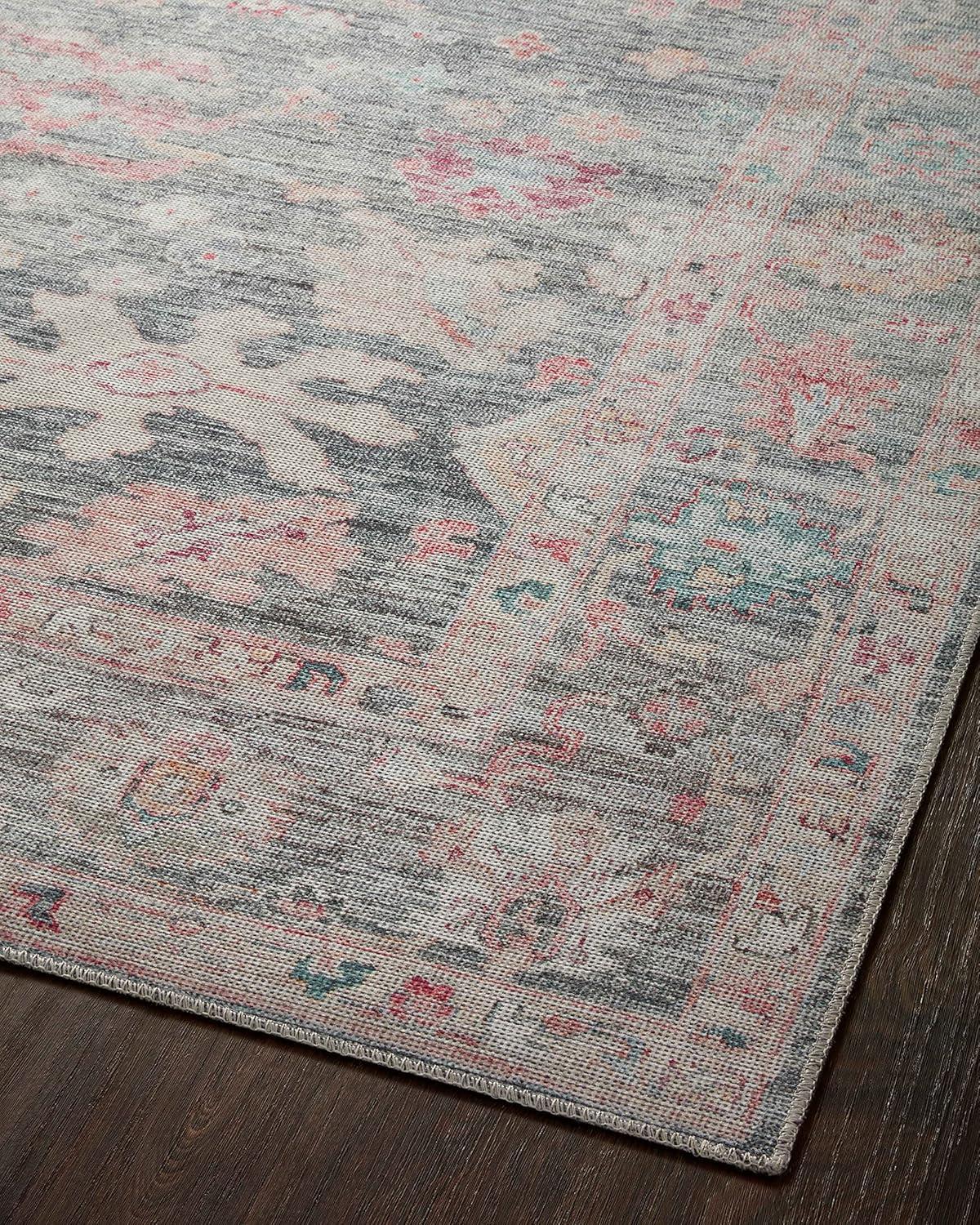 image:imageLoloi Elysium Collection ELY02 GraphiteMulti 76 x 96 Area RugGraphite Multi