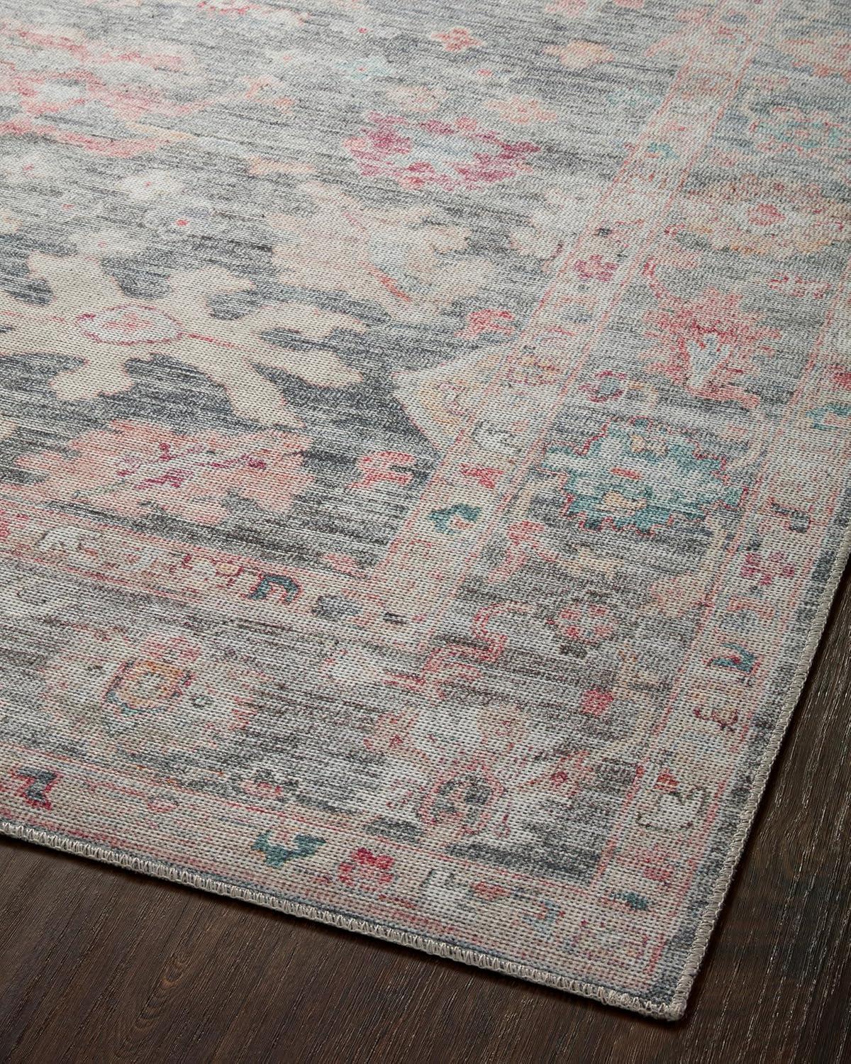 image:imageLoloi Elysium Collection ELY02 GraphiteMulti 76 x 96 Area RugGraphite Multi