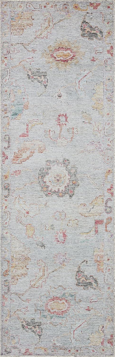 image:imageLoloi Elysium Collection ELY02 GraphiteMulti 76 x 96 Area RugSilver Multi