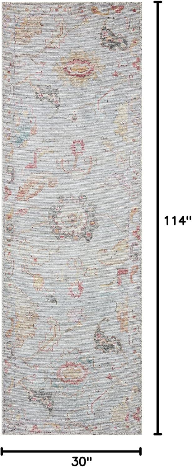 image:imageLoloi Elysium Collection ELY02 GraphiteMulti 76 x 96 Area RugSilver Multi